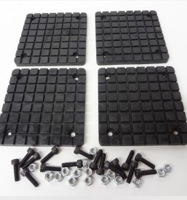 Set of 2 - 3 Tall Solid Rubber Stack Blocks for Any Auto Lift
