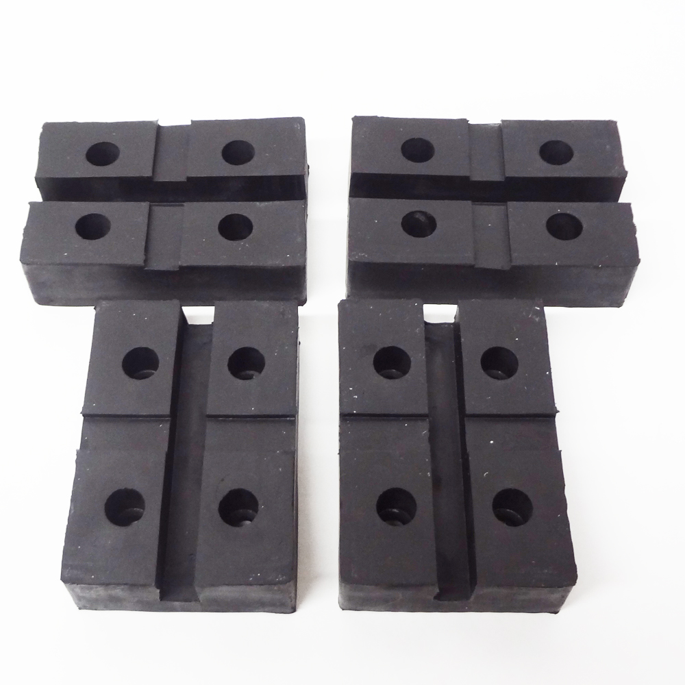 4-Pack Universal Rubber Arm Pads For Car Off-Road Lifts - Heavy Duty Rectangle Shape