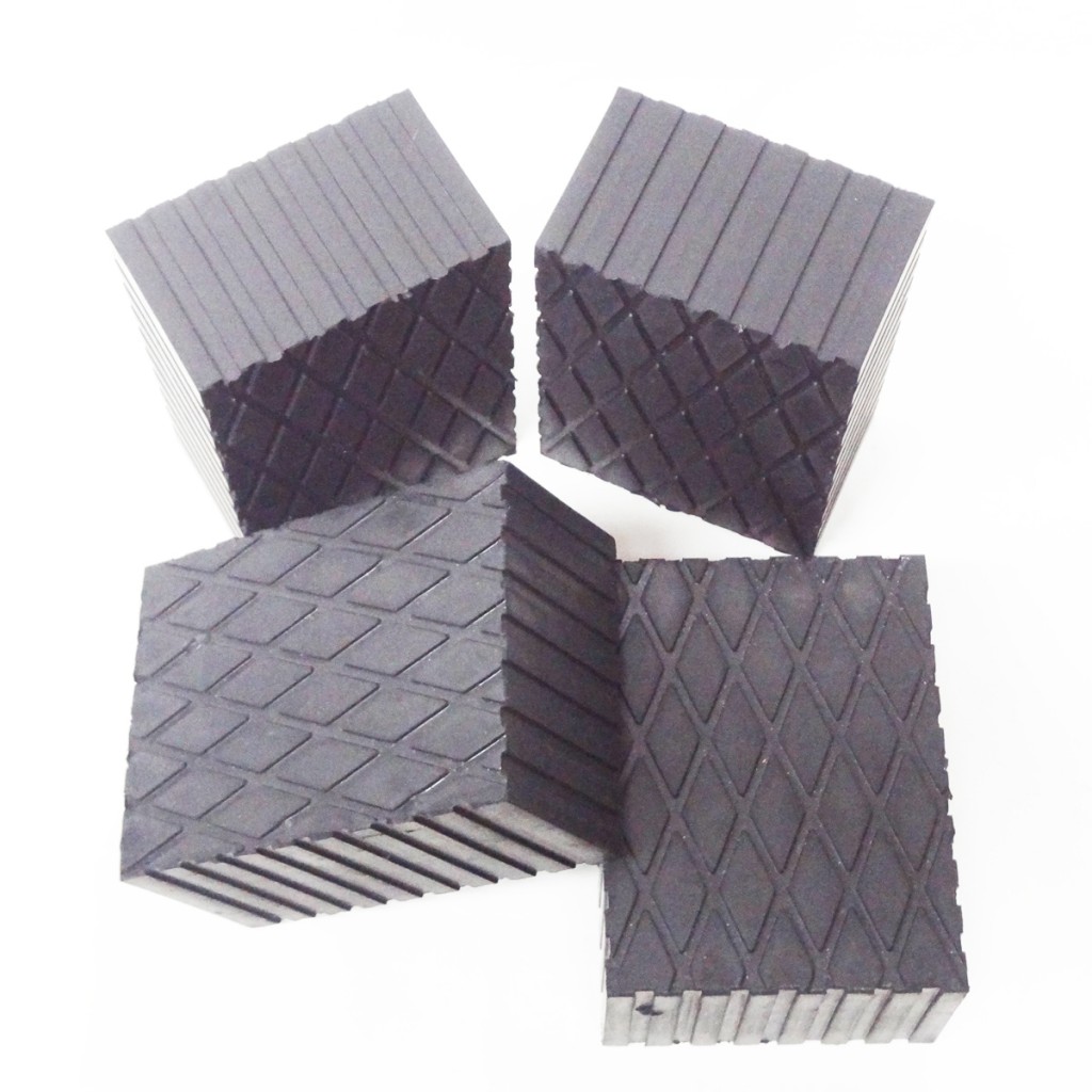 3" Tall Rubber Stack Blocks for Any Auto Lift or Jack Set of 4