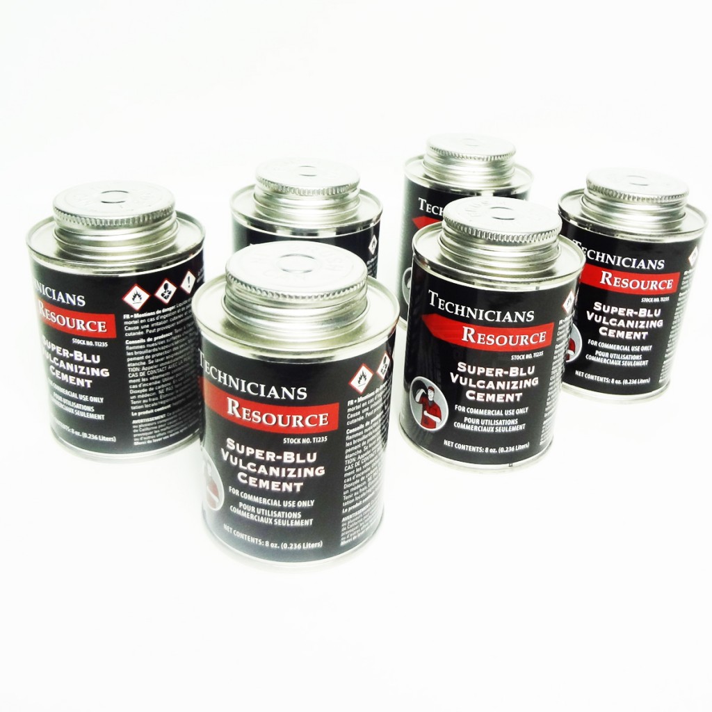 HD BLUE VULCANIZING CEMENT TIRE PATCH GLUE 6PC