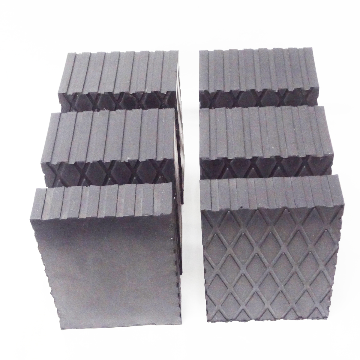 4 PCS. of RUBBER BLOCKS FOR LIFT - 6 x 4 3/4 x2,36 made ITALY