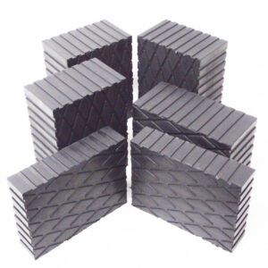 Combo Set 1.5" & 3" Solid Rubber Auto Lift Block Pad (Set Of 6) Rubber Spacer Adapter