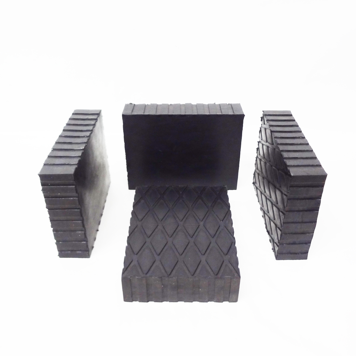 Solid Rubber Lift Block Pad (6 x 4 3/4 x 1.5) Set Of 2