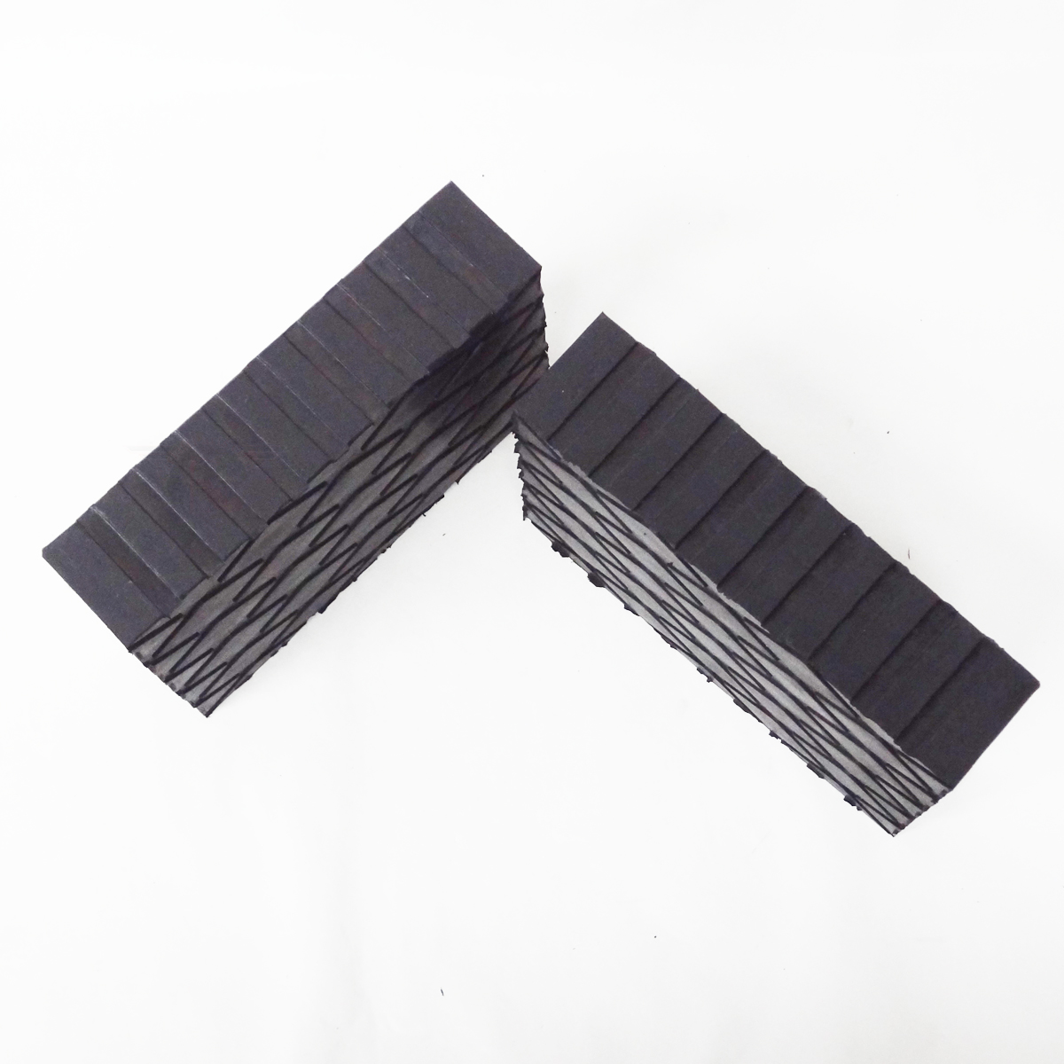 Solid Rubber Stack Blocks (6) for Any Auto Lift or Rolling Jack