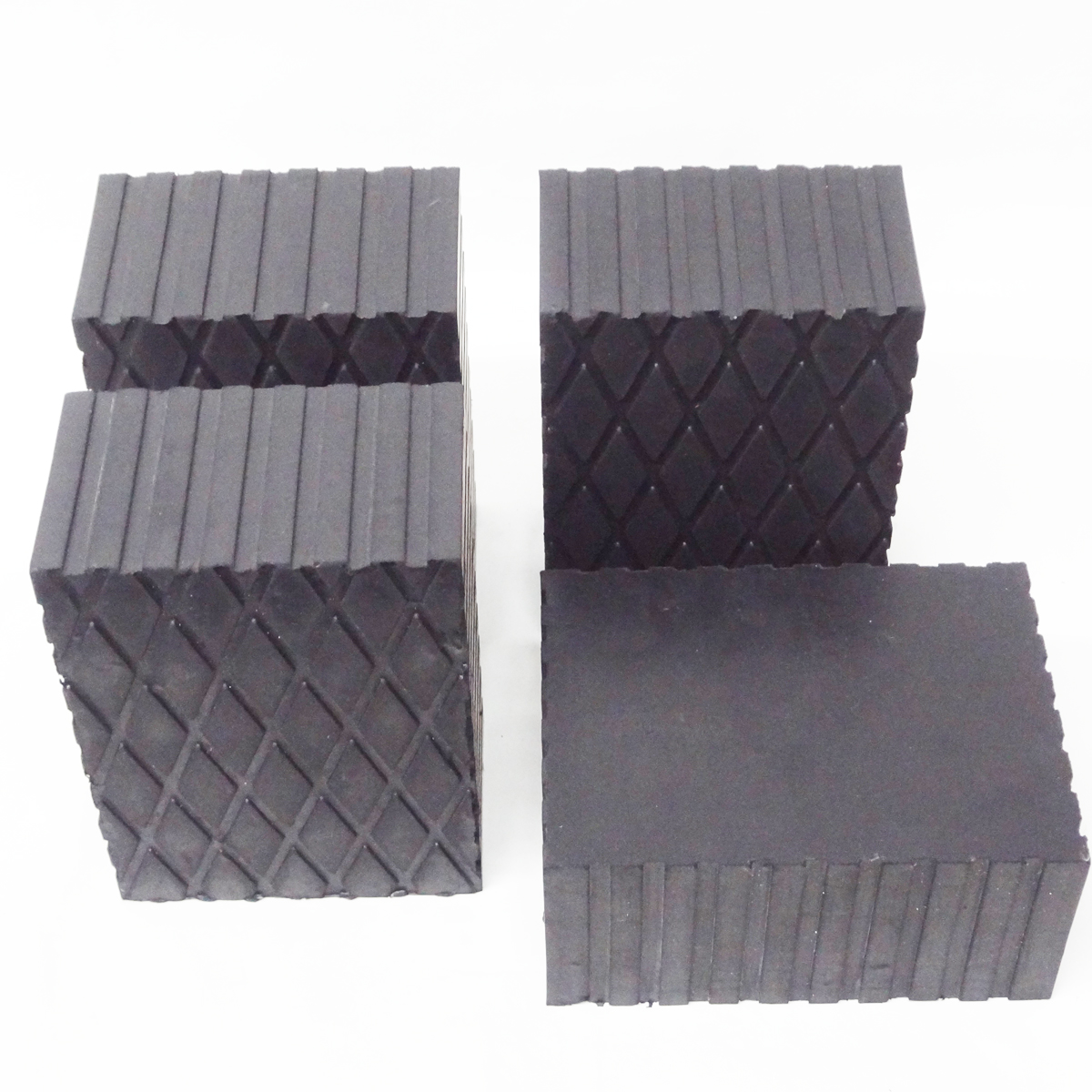 Solid Rubber Stack Blocks (6) for Any Auto Lift or Rolling Jack