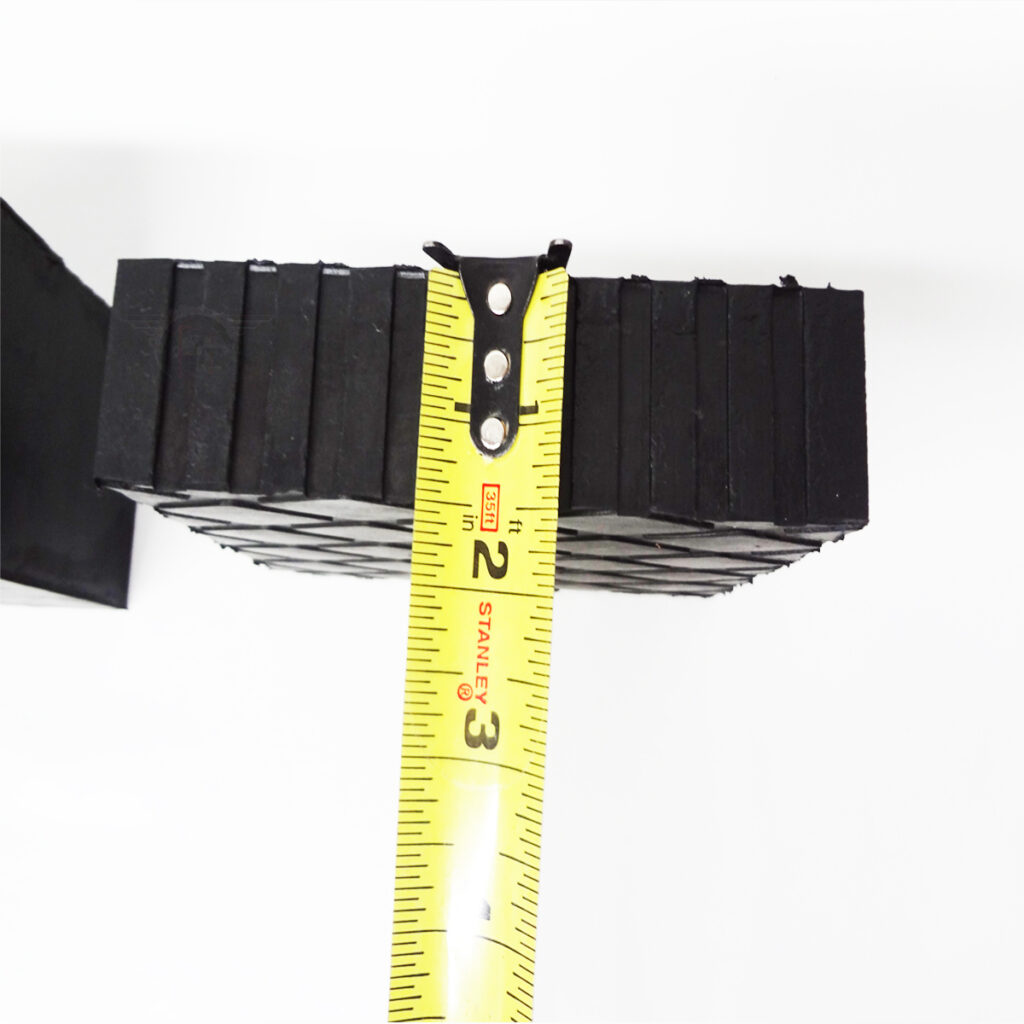 Solid Rubber Lift Block Pad (6" x 4 3/4" x 1.5") Set Of 4