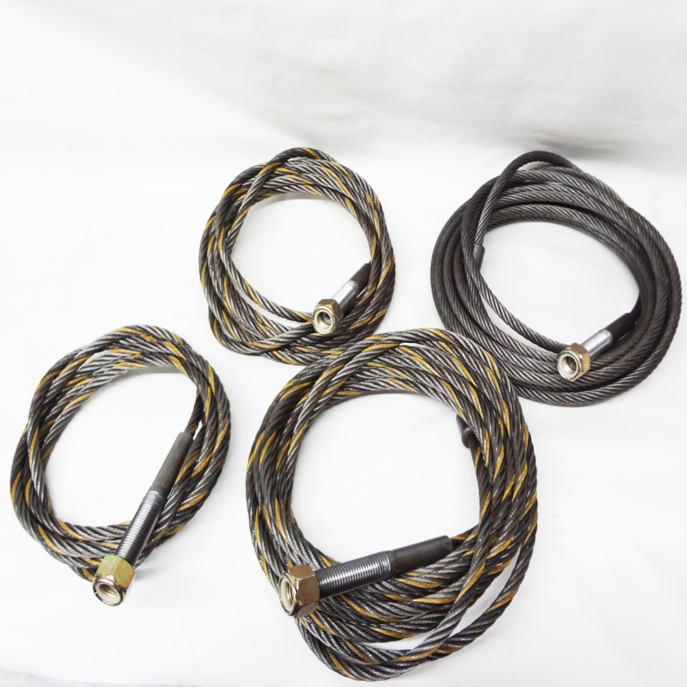 4 Post Lift Cables - Set of 4 Lifting Cables Fits Hanmecson Pro-14F - Image 5
