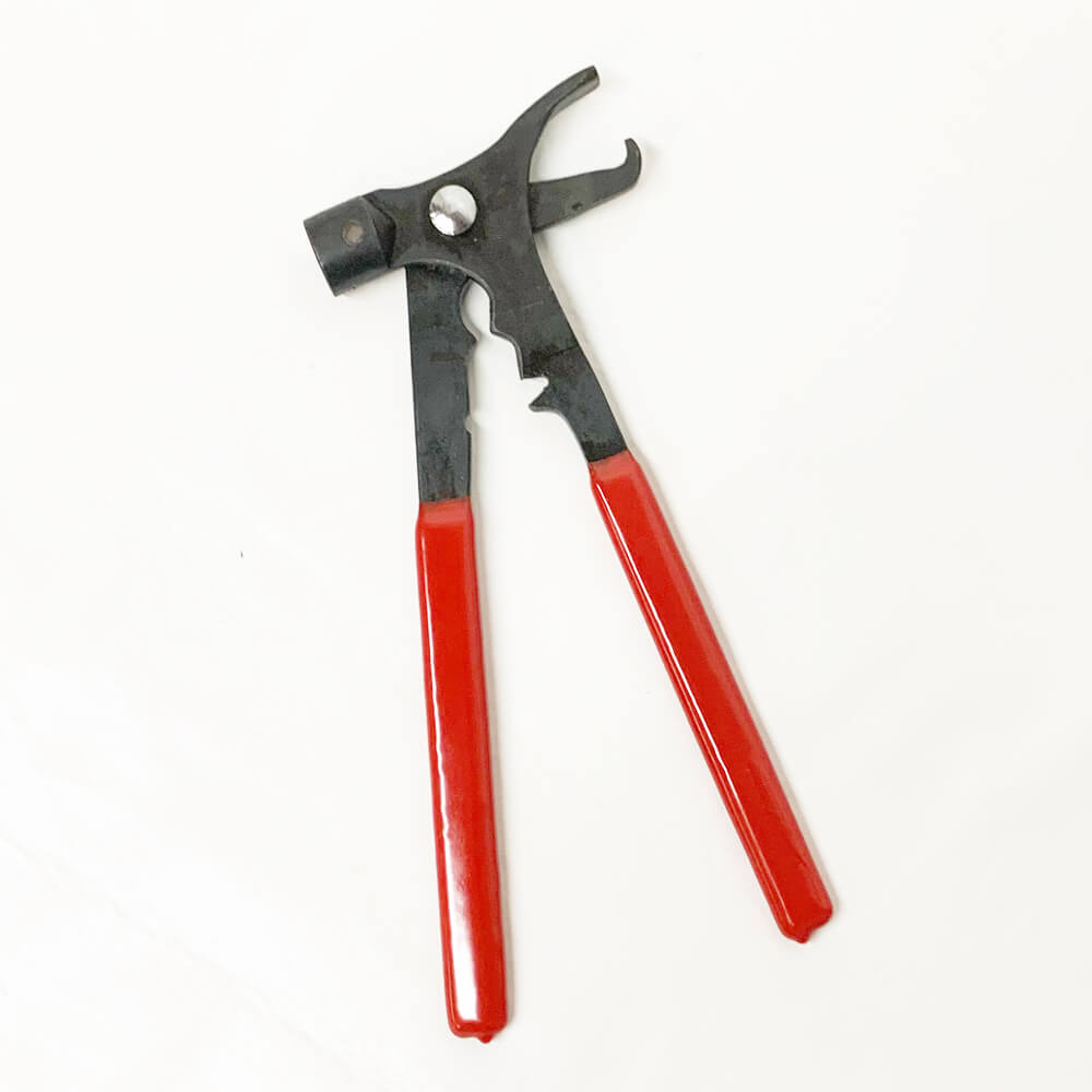 Red Clip-On Wheel Weight Pliers & Hammer Set – Tire Balancer Tool, Made In USA