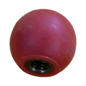 ROTARY 2 POST LOCK HANDLE RED BALL KNOB FC134-91 (dims - lk)