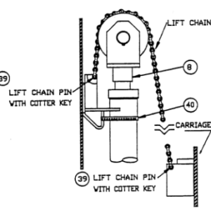 Challenger Lift 200032 Cylinder Rod End Yoke Assy 20,000 Series
