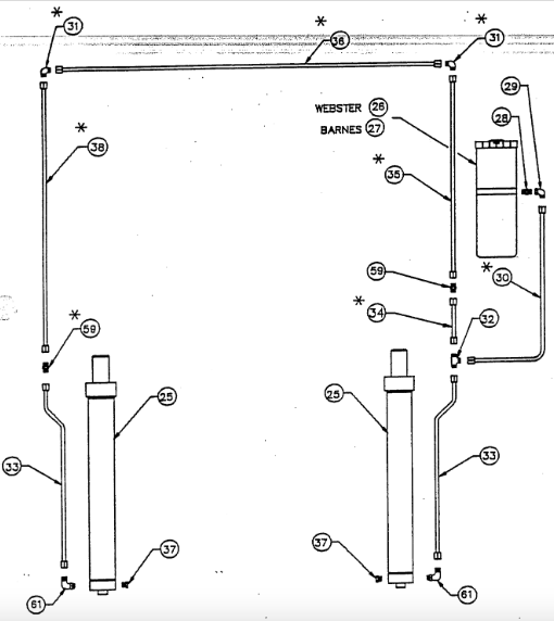 28,000 Over Head Hydraulic System 28000 Overhead Hydraulic System