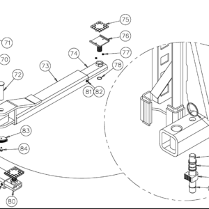 Challenger Lift 31061 Cl9 CL10 Square Pad Nuts