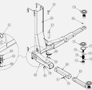 Challenger Lift B26024 Clfp9 Carriage Weld