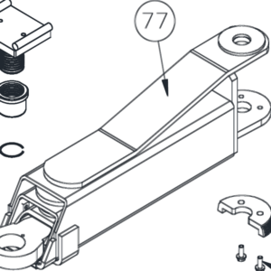 Challenger Lift B12800B 12K Arm Assembly B12162S-12  Painted CL12