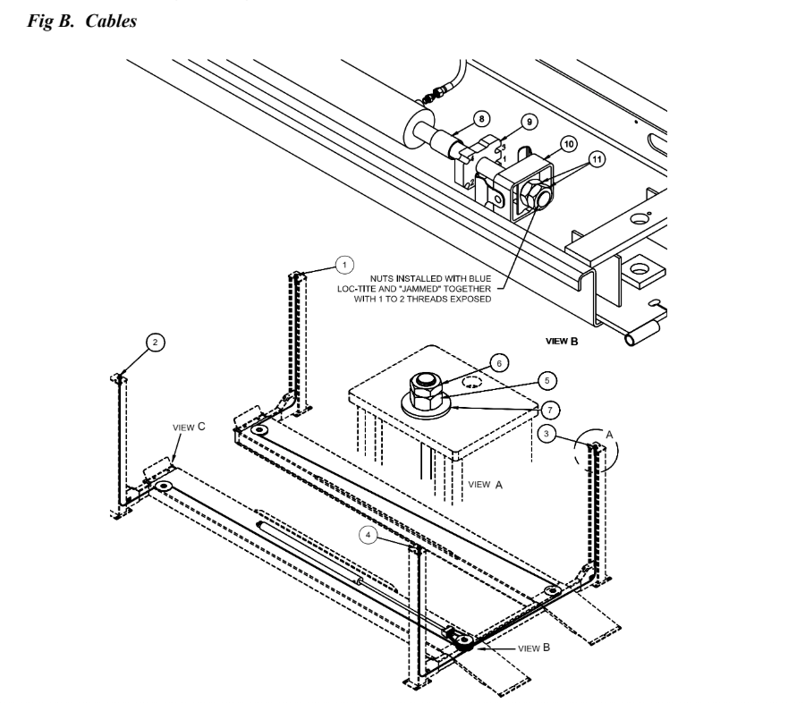 Challenger Lift 40672-x2-0 Cable, Lifting LF 4015X Open Front 385.5" 4015 Series - Image 2