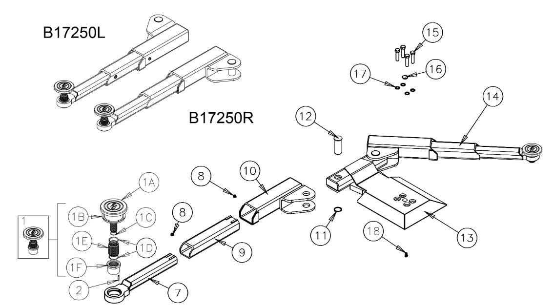 CS10-12-15 IOM 16475 Foot Pad Assy CS1020WV, CS1220, CS1520 Foot Pad Assy