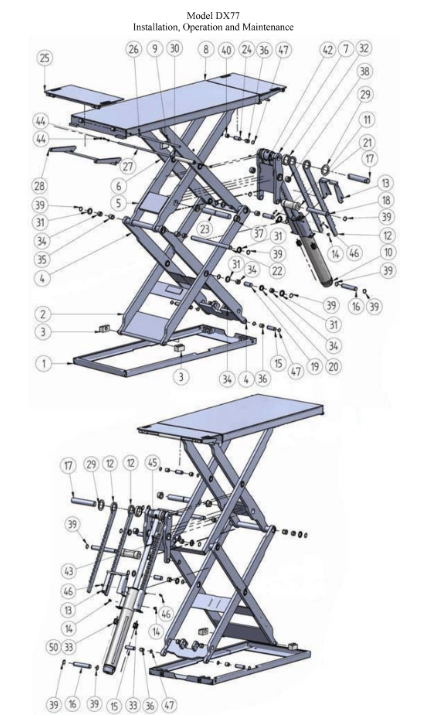 DX77 Dual Scissor Lift DX77 Dual Scissor Lift
