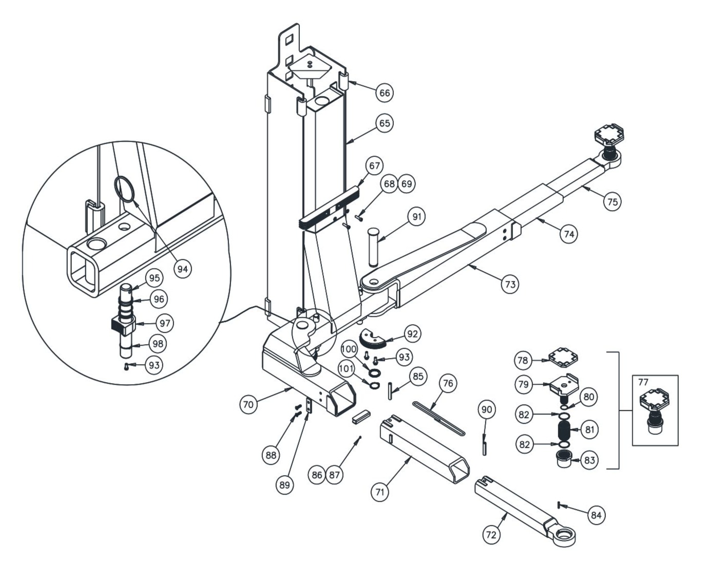 CL10 2015 Carriage & 3-Stage Arm Pack CL10V3 Carriage and Arms ( 3 Stage Arm Version)