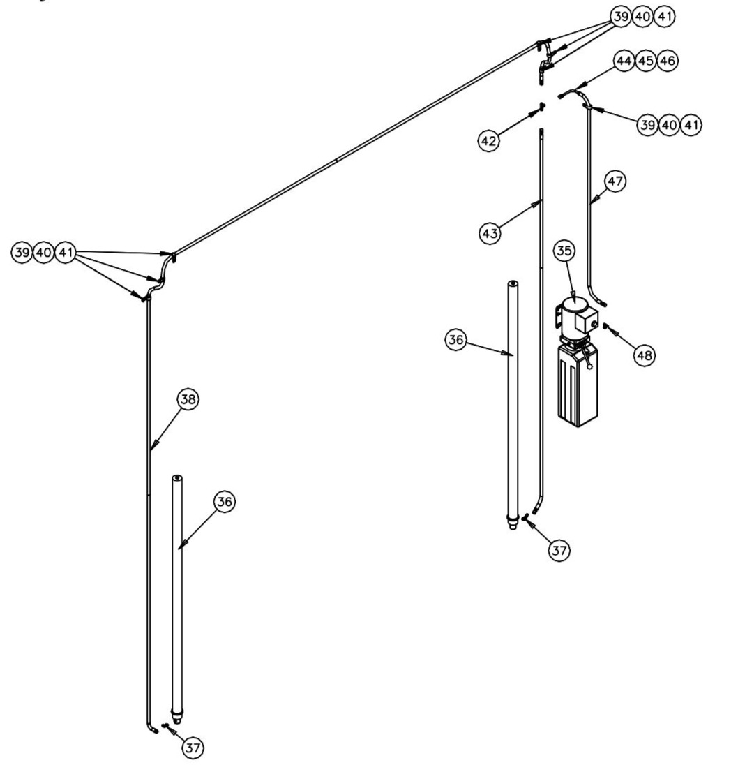 CL10 2015 Hydraulics CL10-V3 Hydraulic Cylinder and Hose
