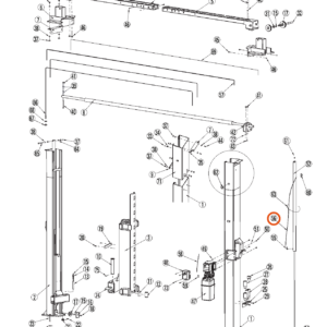 Parts breakdown drawing with item 56 (2WB-24G) highlighted