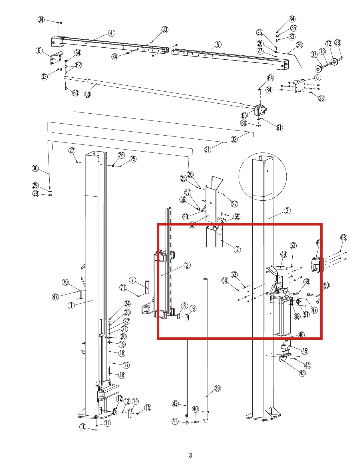 5/16" External Lockwasher For Rotary Lift SPO15, 40854 (review - lk) parts diagram (location)