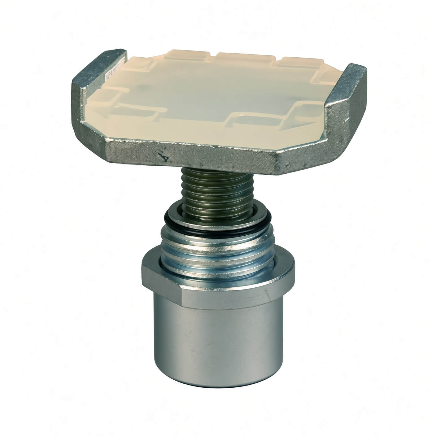 Challenger Lift B2270 Screw-Up Drop-In Arm Adapter with Clear Rubber Pad - 2.36" OD - Image 5