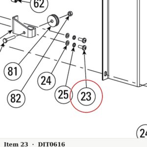 B20-6×16 Socket Head Screw M6×16 for I12, PP9+ 9K 4-Post and 9K Parking Lifts - parts drawing detail