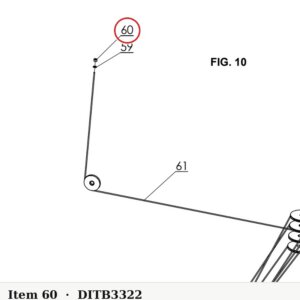 B33-22x2.5 M22x2.5 Lock Nut for PRO 14F 14,000 lb Lift (FIG. 10) - parts drawing detail