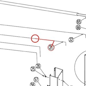 Direct Lift 1WB-14 Hydraulic Hose A / Overhead Hose for PRO9D & DL9 2-Post Lifts parts diagram