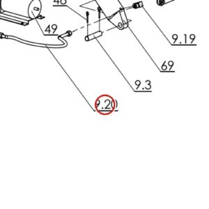 Direct Lift 2WB-16 Hydraulic Hose for PRO 14F 14K Lift Rolling Jack Assembly parts diagram