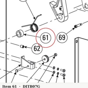 Direct Lift 30500-5001(B)-07G Spacer - I12 Lift Arm-Lock Release Assembly - parts drawing detail