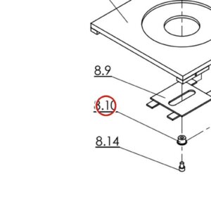 Direct Lift 55000-10 Turn Table Pin for PRO14F 14,000 lb 4-Post Lift parts diagram