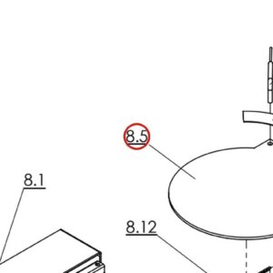 Direct Lift 55000-2A Turn Table Top Plate for PRO14F 14,000 lb 4-Post Lift parts diagram