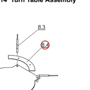 Direct Lift 55000-3 Turn Table Scale for PRO14F 14,000 lb 4-Post Lift parts diagram