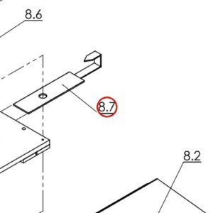 Direct Lift 55000-4 Turn Table Scale Needle for PRO14F 14,000 lb 4-Post Lift parts diagram
