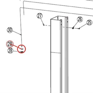 Direct Lift 913206 (40970) 5/8" Flat Washer for DL9, DP10 & I10N000M Lifts parts diagram