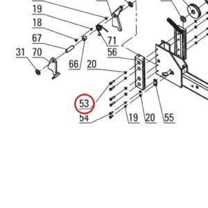 Direct Lift B10-8x35 Hex Head Bolt M8x35 for BP9 Floor Plate, PP8+ Long 8K & HR8000 Lifts parts diagram