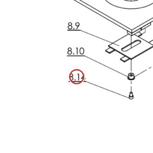 Direct Lift B20-10×16 Screw M10×16 for Pro 14F 14,000 lb Lift Turn Table Assembly parts diagram