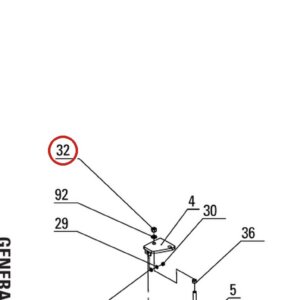 Direct Lift B30-20 M20 Hex Nut for CR14, CRA14 & 7K 4-Post Lifts parts diagram