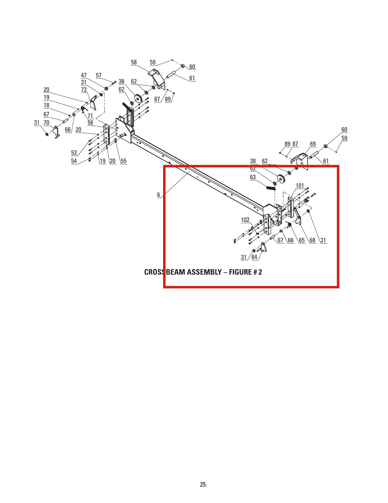 Direct Lift B33-8 M8 Nylon Insert Lock Nut for BP9, HR8000 & OH8000 Lifts parts diagram (location)