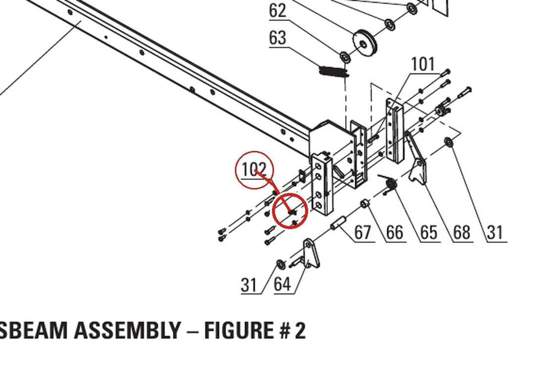 Direct Lift B33-8 M8 Nylon Insert Lock Nut for BP9, HR8000 & OH8000 Lifts parts diagram