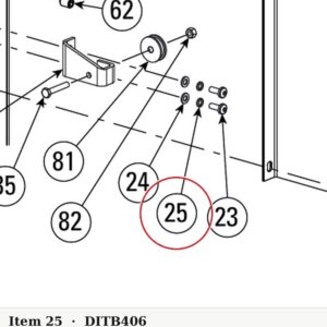 Direct Lift B40-6 6mm Lock Washer for I12, 2-Post 10K & PRO9D Lifts - parts drawing detail
