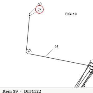 Direct Lift B41-22 22mm Washer for CR14 & PRO14F Cable / Sheave Assemblies - parts drawing detail