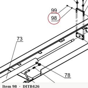 Direct Lift B42-6 Fender Washer 6mm (Big Flat) for 9K Parking, 6K Mid Rise & PP9+ 4-Post Lifts - parts drawing detail