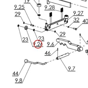 Direct Lift B70-6301 Bearing for PRO14F 14K Lift Rolling Jack Assembly parts diagram