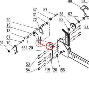 Direct Lift DP8-2003 Rub Block / Slider for 7K / 8K / PP8+ Four-Post Lifts parts diagram