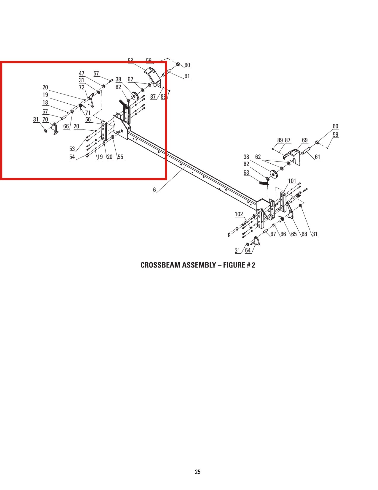 Direct Lift DP8-2008 Spacer / Work Lock for 7K / 8K / PP8+ Four-Post Lifts parts diagram (location)