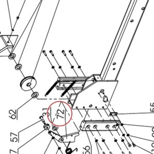 Direct Lift DP8-2010 Safety Lock B for 7K / 8K / PP8+ Four-Post Lifts - parts drawing detail