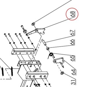 Direct Lift DP8-2010DC Safety Lock A for 7K / 8K / PP8+ Four-Post Lifts - parts drawing detail
