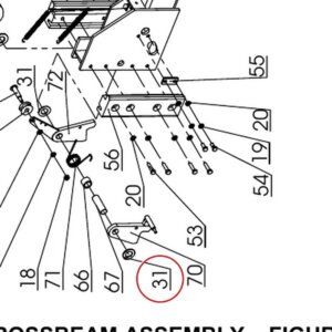 Direct Lift DP8-2013 Flat Washer Ø20 for 7K & 8K 4-Post Parking Lifts (PP8 Plus) - parts drawing detail